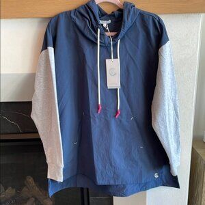 Johnny Was Calme Nylon Hooded Pullover NWT